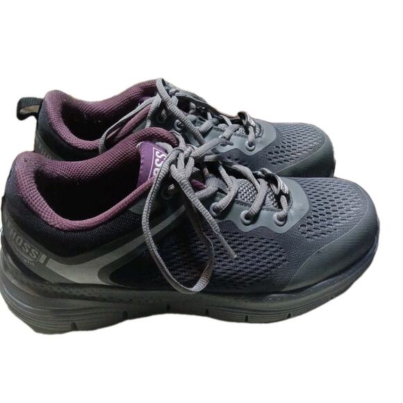 Hoss Women\'s Mesh Alto Safety Shoes in grey violet carbon nanofiber toe Sz.8.5 main image 6